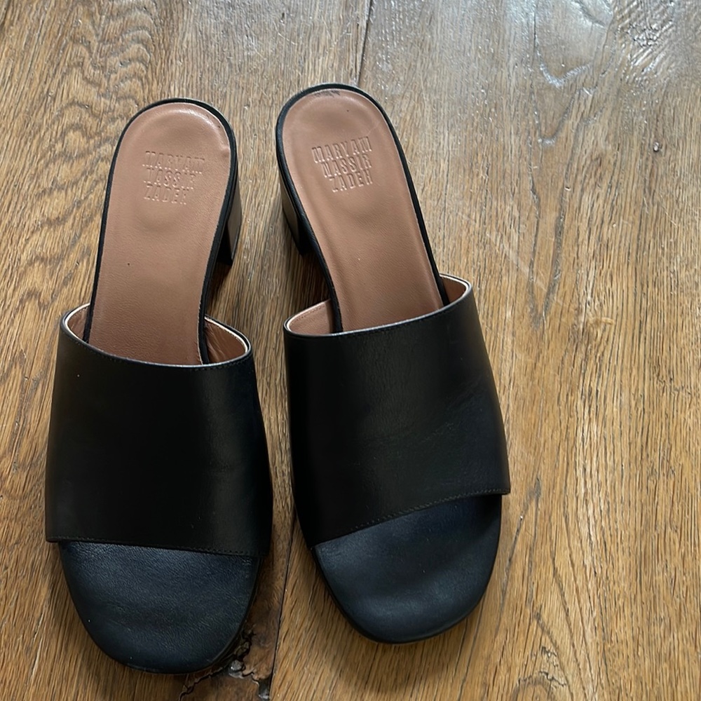 « Maryam Nassir Zadeh Blk Sophie Mules